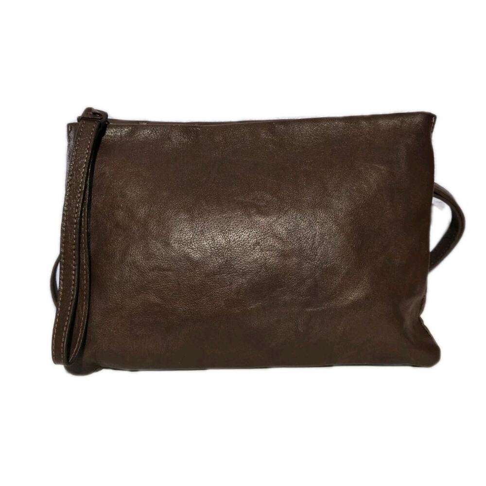 Lucky Brand Genuine Leather Purse Shoulder Bag Crossbody Wristlet - Picture 4 of 12